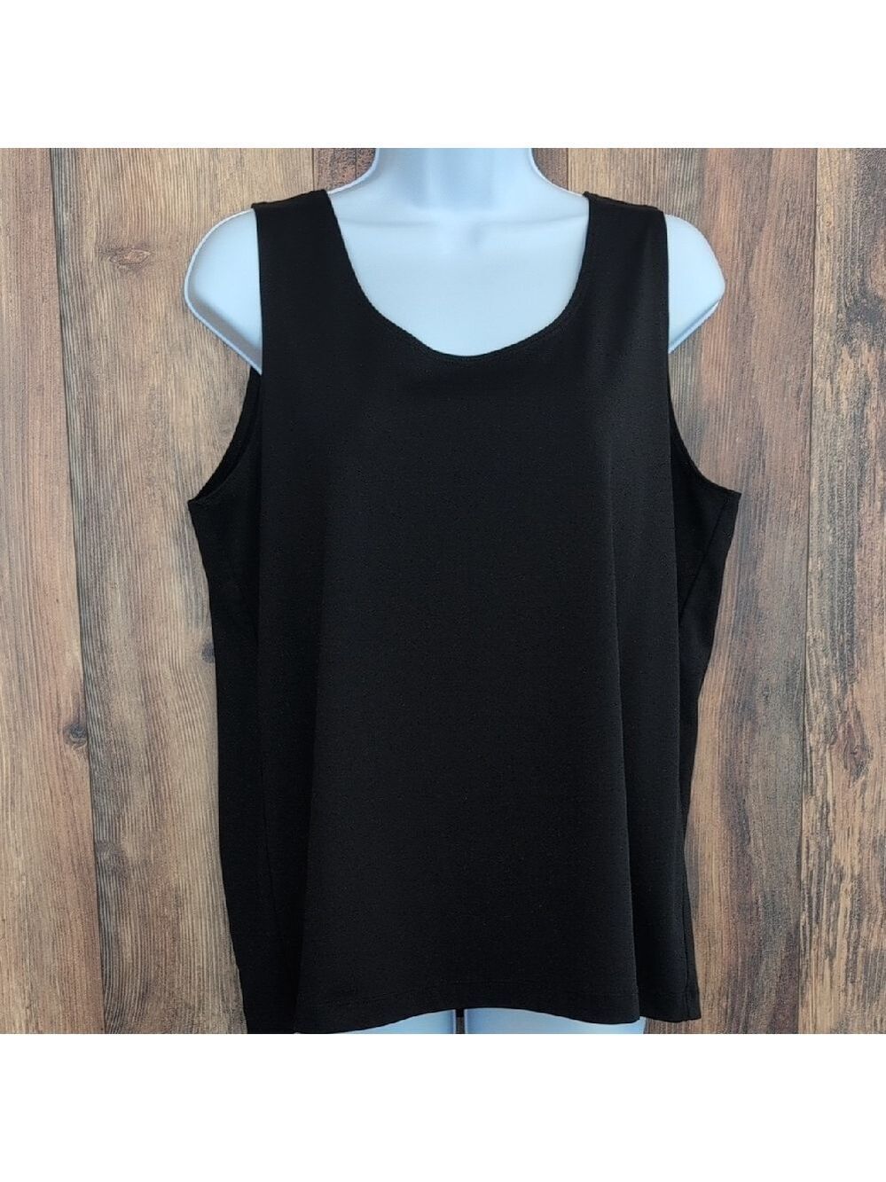 Chico's Classic Black Camisole Stretch Tank Top 3/L -809U